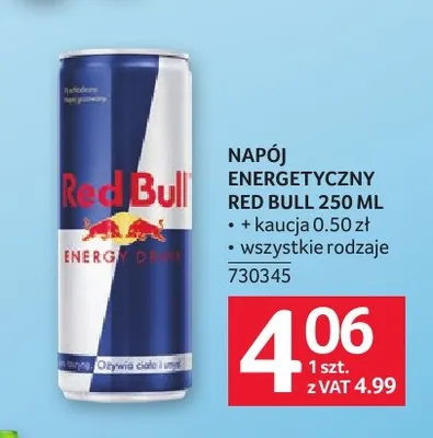Napój energetyczny Red Bull promocja w Selgros