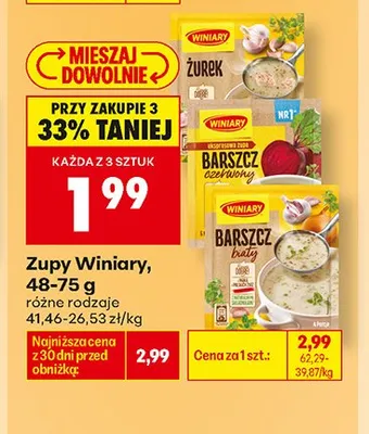 Zupa Barszcz biały Winiary promocja w Biedronka