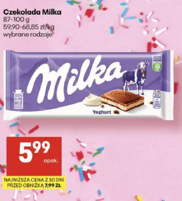 Czekolada Milka promocja w Delikatesy Centrum