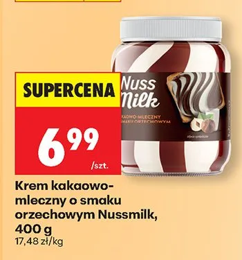 Krem kakaowo-mleczny o smaku orzechowym promocja w Biedronka