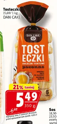 Tosteczki bułeczki tostowe pszenne Dan Cake promocja w Prim Market