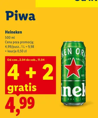 Piwo Heineken promocja