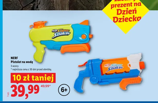 Pistolet na wodę NERF promocja w Lidl