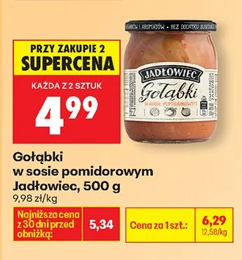 Gałąbki w sosie pomidorowym promocja w Biedronka