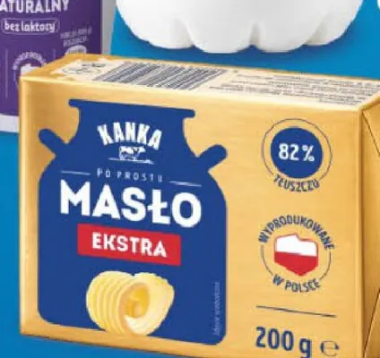 Masło ekstra Kanka 82% promocja w Delikatesy Centrum