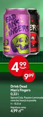 Drink Dead Man's Fingers Spiced Cola promocja w Żabka