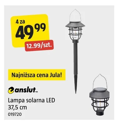 Lampa solarna LED Anslut 37,5 cm promocja w Jula