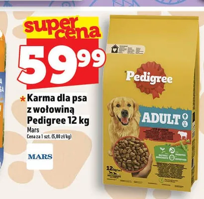 Karma dla psa z wołowiną Pedigree promocja w TOPAZ