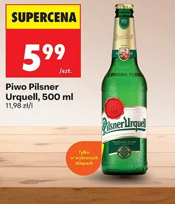 Piwo Pilsner Urquell promocja w Biedronka