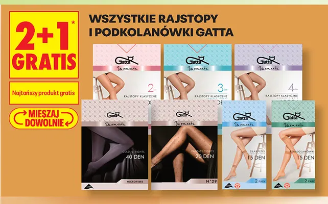 Skarpetki 15 DEN Moments 2-pak Gatta promocja w Biedronka