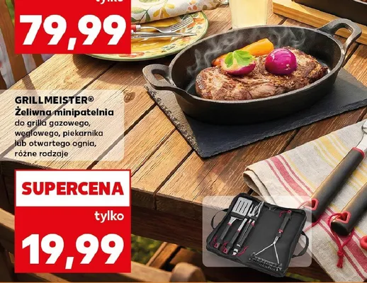 Żeliwna minipatelnia GRILLMEISTER promocja w Kaufland