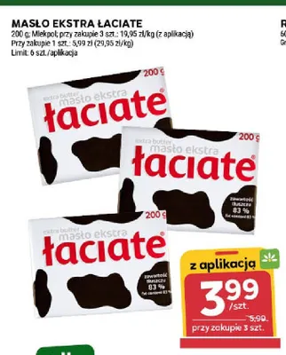 Masło ekstra Łaciate promocja w Stokrotka