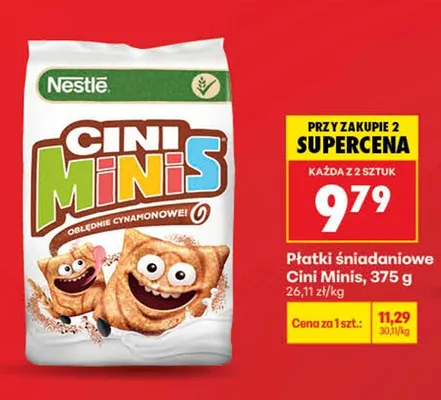 Płatki śniadaniowe Nestle Cini Minis promocja w Biedronka