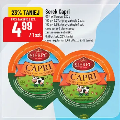 Serek Capri promocja w POLOmarket