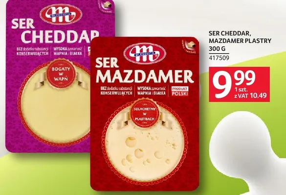Ser Cheddar, Mazdamer plastry Mlekovita promocja w Selgros