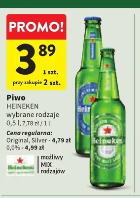 Piwo Heineken promocja w Intermarche