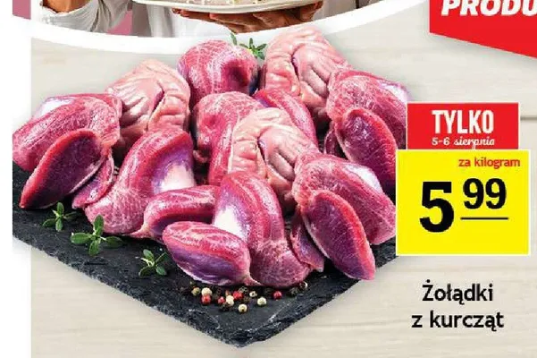 Żołądki z kurcząt promocja w Gram Market