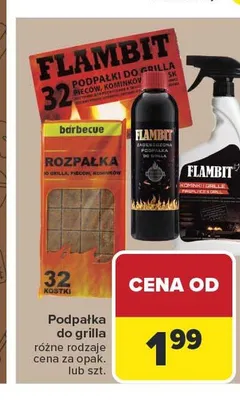 Podpałka do grilla w kostkach Flambit 32-pak promocja w Carrefour