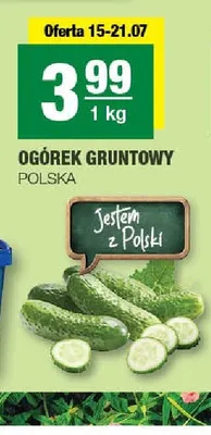 Ogórek gruntowy promocja w SPAR