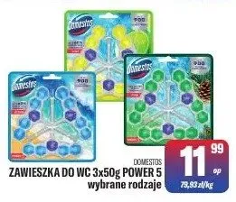 Zawieszka do WC 3x50g Power 5 wybrane rodzaje promocja w Tomi Markt