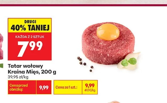 Tatar wołowy Kraina Mięs promocja w Biedronka