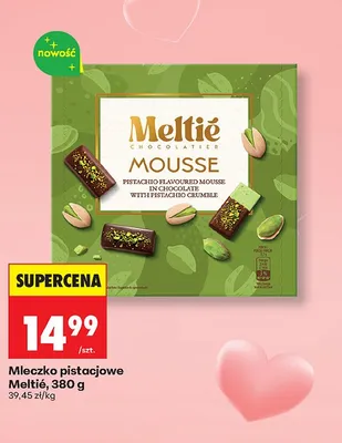 Mleczko pistacjowe Meltié promocja w Biedronka