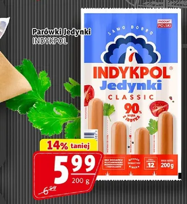 Parówki Jedynki Classic Indykpol promocja w Prim Market