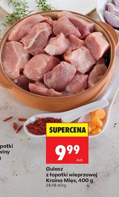 Gulasz z łopatki wieprzowej promocja w Biedronka