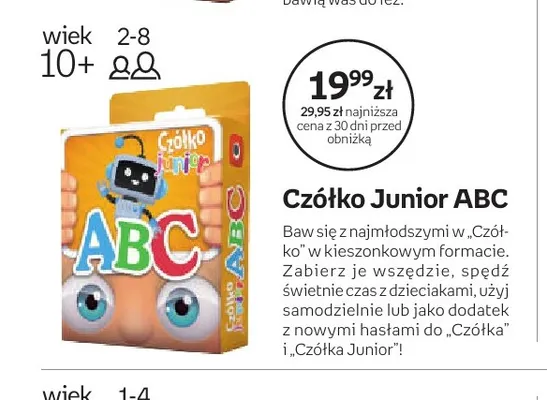Gra Czółko Junior ABC promocja w Empik