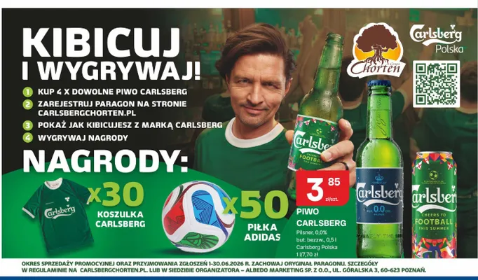 Piwo Carlsberg promocja w Chorten