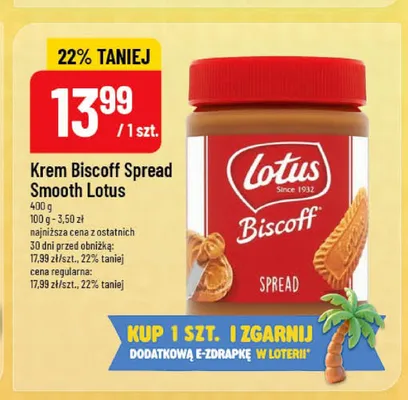 Krem Biscoff Spread Smooth Lotus promocja w POLOmarket