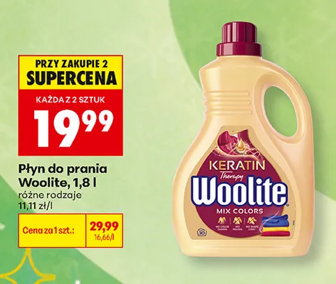 Płyn do prania Woolite promocja w Biedronka