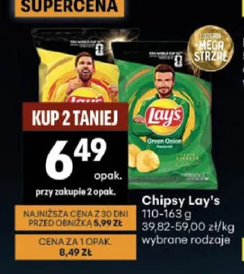 Chipsy Lay's promocja w Delikatesy Centrum