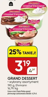Grand dessert promocja w Chata Polska