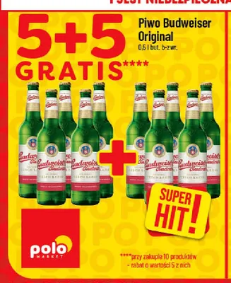 Piwo Budweiser Original promocja w POLOmarket