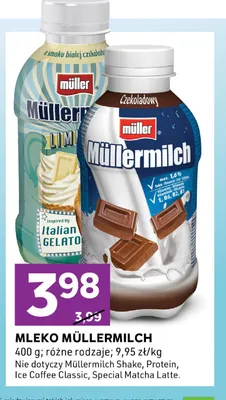Mleko Müllermilch czekoladowe Müller promocja w Stokrotka