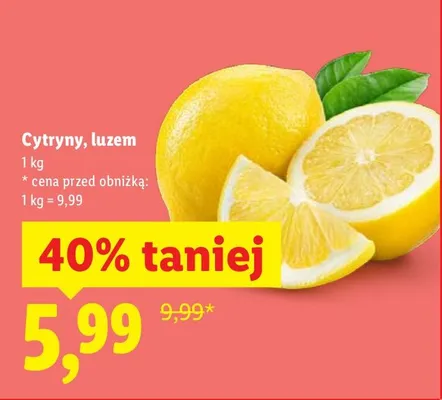 Cytryny promocja w Lidl