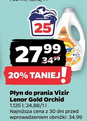 Płyn do prania Vizir Lenor Gold Orchid promocja w Netto