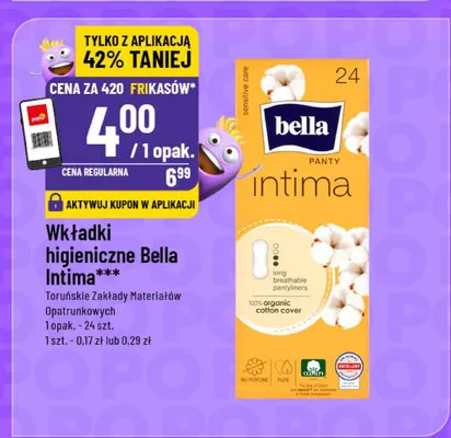 Wkładki higieniczne Intima promocja w POLOmarket