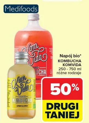 Napój bio Kombucha promocja w Carrefour