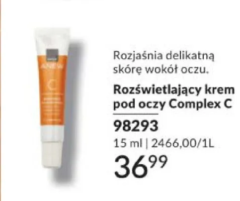 Rozświetlający krem pod oczy Complex C Avon Anew promocja w AVON