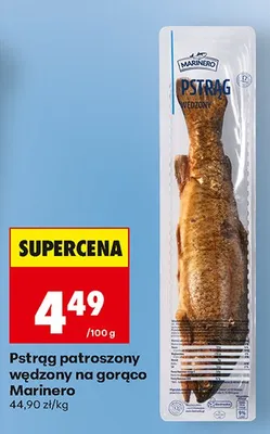 Pstrąg patroszony wędzony na gorąco promocja w Biedronka