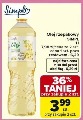 Olej rzepakowy promocja w Carrefour