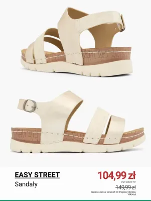 Sandały Easy Street promocja w Deichmann