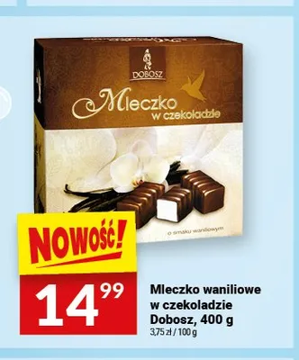 Mleczko waniliowe w czekoladzie Dobosz promocja w Twój Market