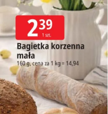Bagietka korzenna mała promocja w Leclerc