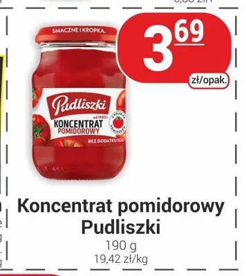 Koncentrat pomidorowy Pudliszki promocja w Delikatesy Sezam