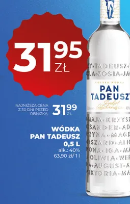 Wódka Pan Tadeusz promocja w Duży Ben