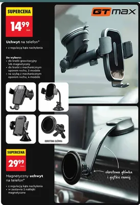 Magnetyczny uchwyt na telefon promocja w Biedronka