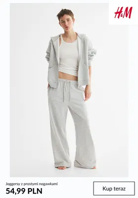 Joggersy z prostymi nogawkami H & M promocja w H&M
